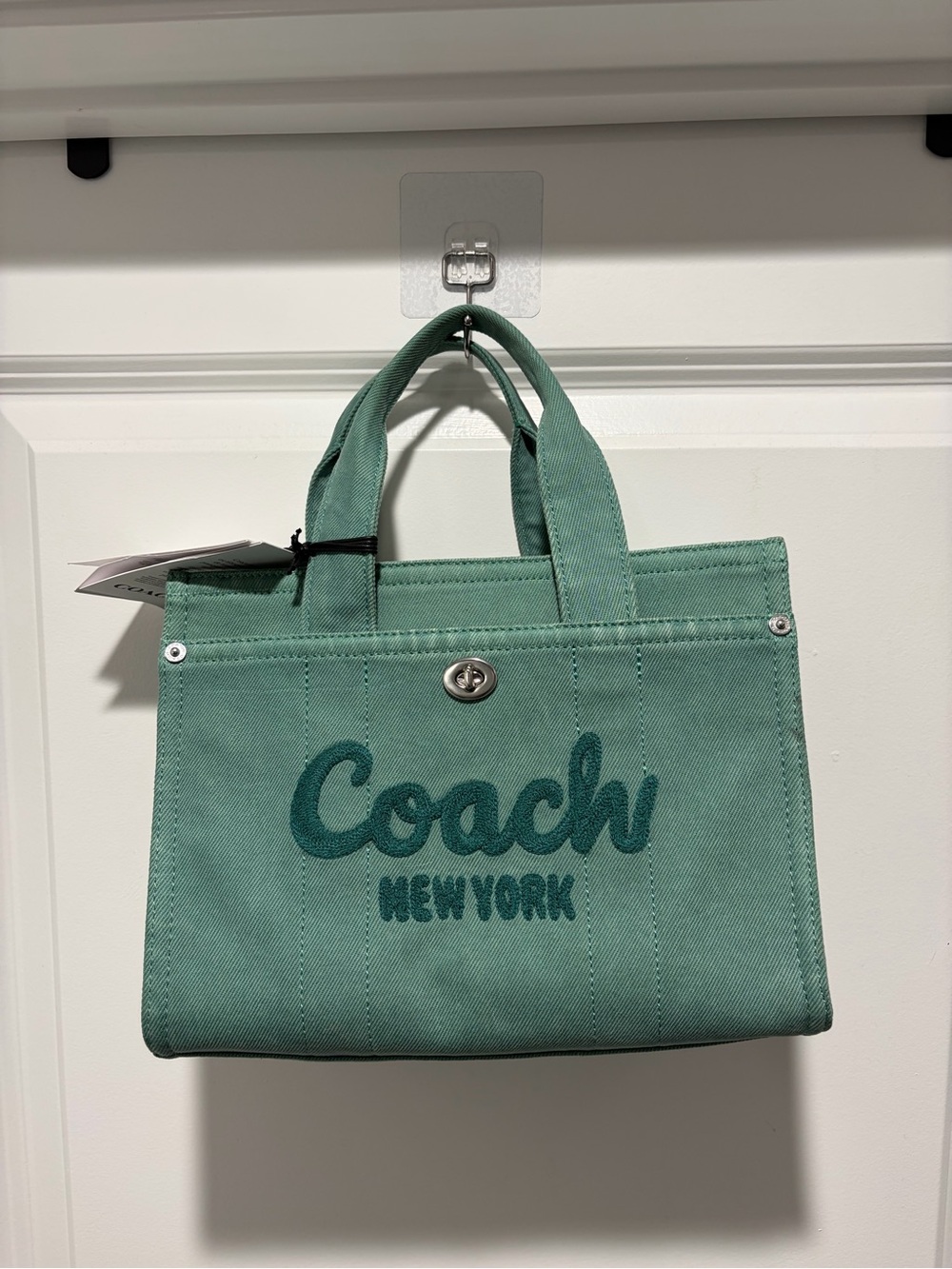 Coach New York Green Canvas Tote MINI